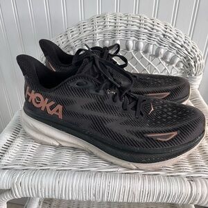 Hoka Clifton 9 Black Running Shoes